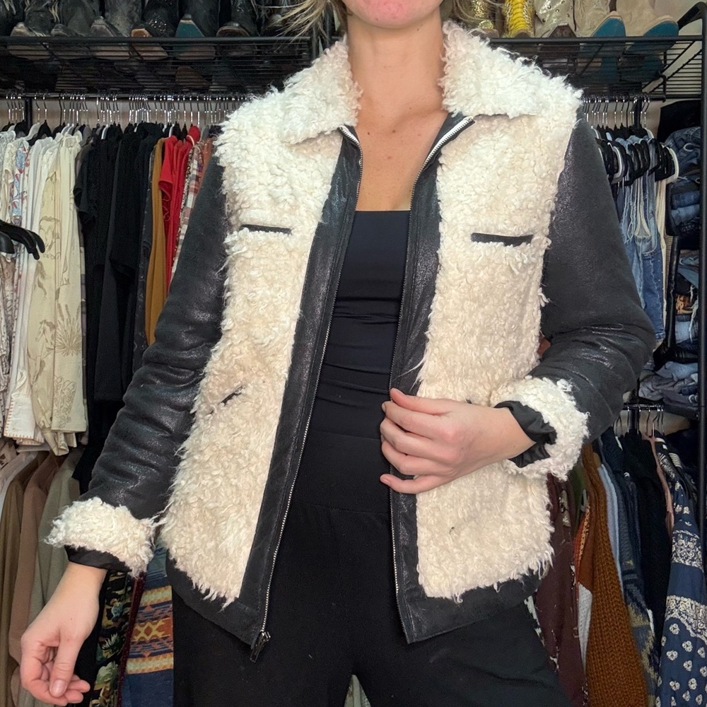 Tasha Polizzi shearling jacket
